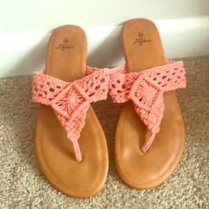 Pink/orange sandals💿